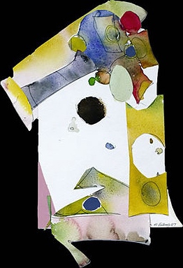 Venice Series 2007.29, watercolor, pencil and ink on paper, 14 x 9 inches (35.56 x 22.86 cm)