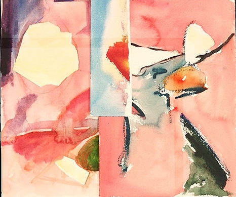 Venice Series 2004.15, watercolor on paper, 11 11 inches (27.94 x 27.94 cm)