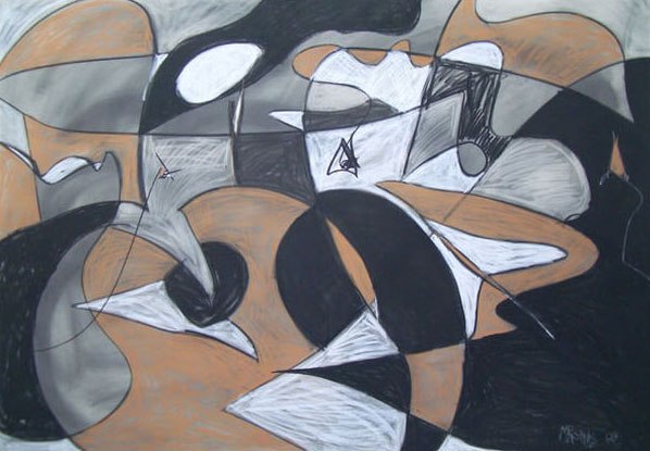 White egg, 2008, charcoal on paper, 81 x 60 inches (205.74 x 152.4 cm)