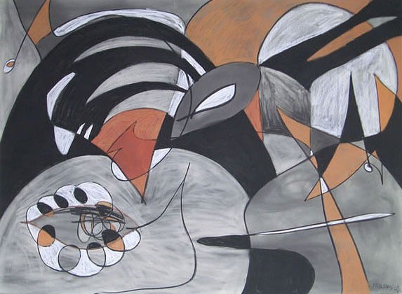 Sharp, 2008, charcoal and conte crayon on paper, 82 x 61 inches (208.28 x 154.94 cm)