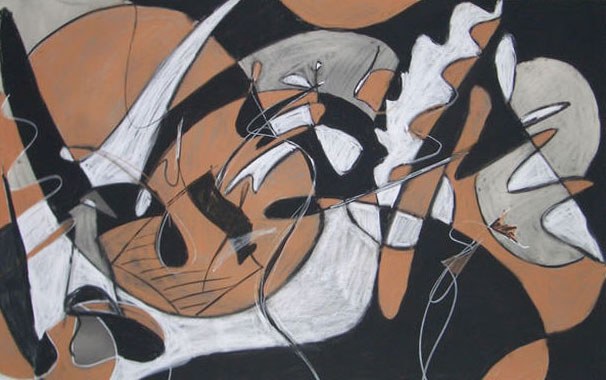 Drawing A, 2008, charcoal and conte crayon on paper, 30.5 x 37 inches (77.47 x 93.98 cm)