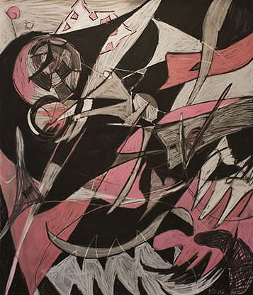 Pinkie, 2007,  charcoal and conte crayon on paper, 52 x 59 inches, 132.08 x 149.86 cm)