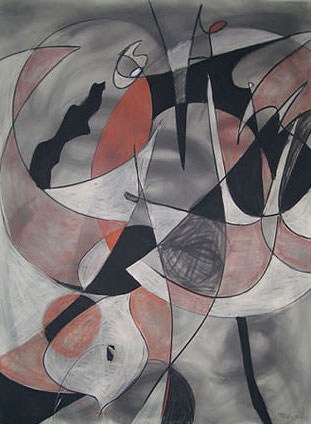 Brain Battery, 2008, charcoal on paper, 60 x 80 inches (152.4 x 203.2 cm)