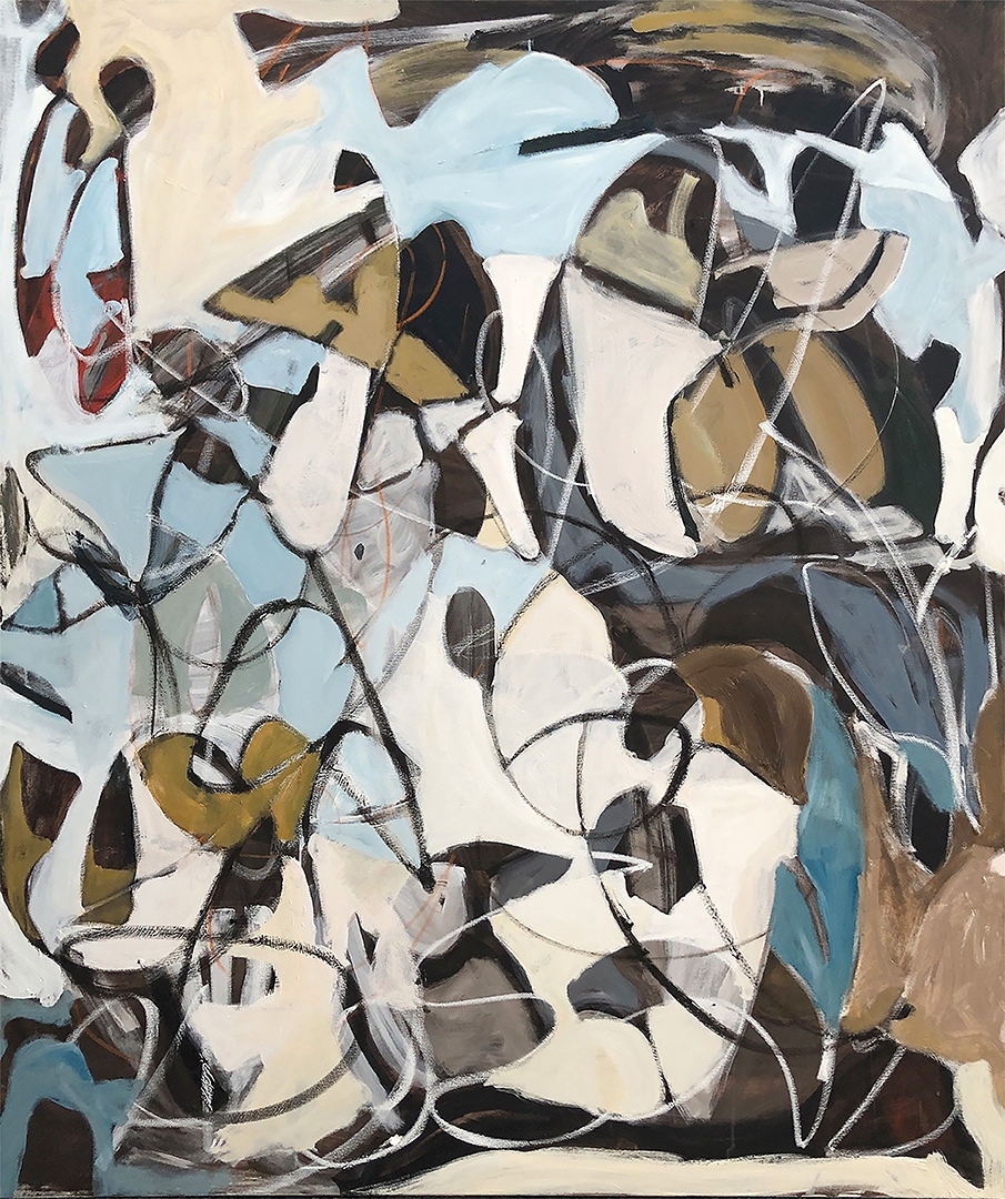 On the Move, 72x60 inches, oil on canvas, 2021