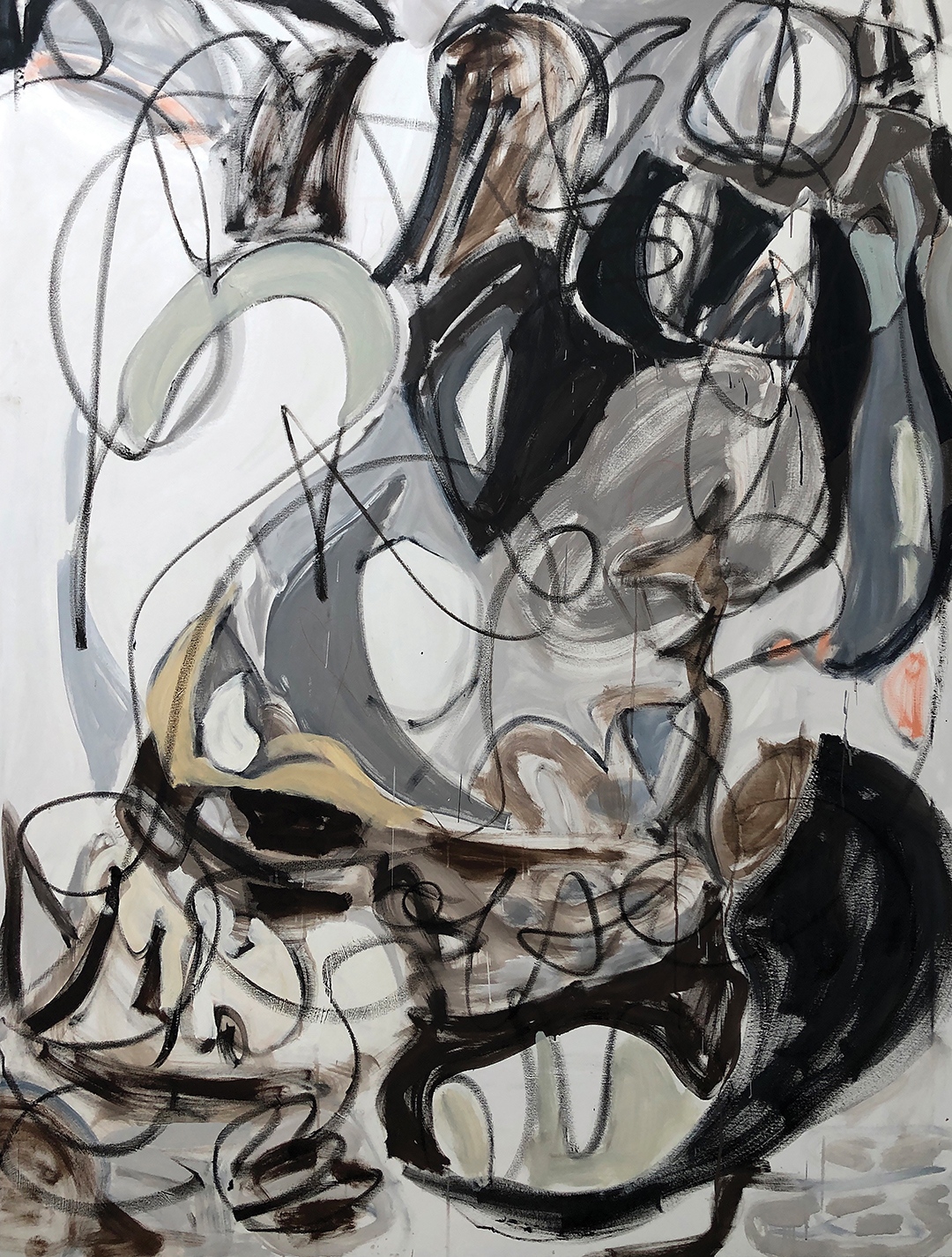 Pure Heart, 80 x 64  inches, oil on canvas, 2021