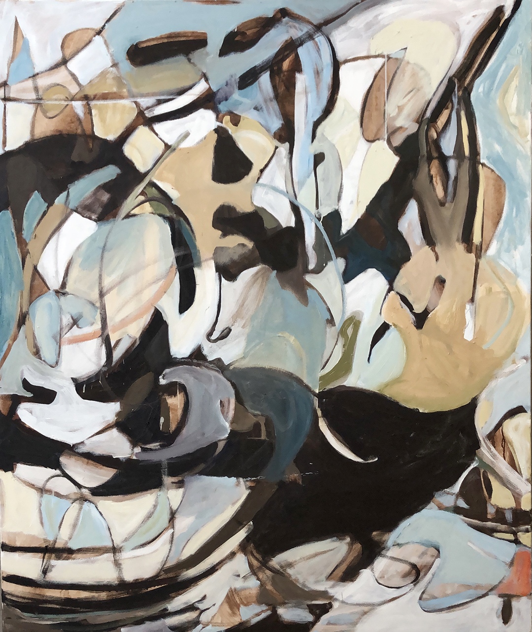 Running Through, 72 x 60 inches, oil on canvas, 2021