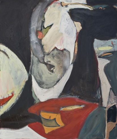 White Form, 2008, oil on canvas, 72 x 60 inches (182.88 x 152.4 cm)