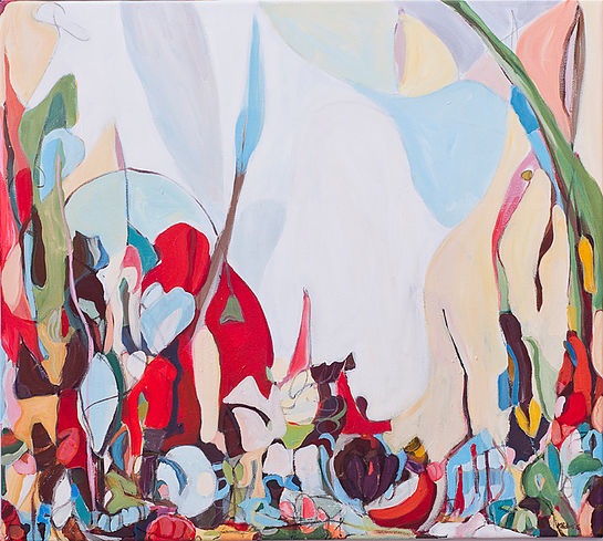 Outside the City, 2015, acylic on canvas, 40.5 x 45 inches (103 x 114 cm)
