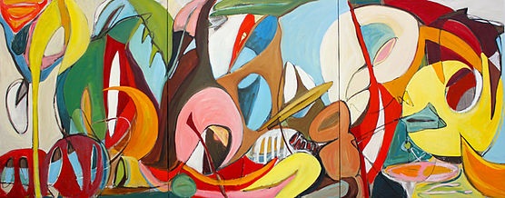 Fantasia, 2012, oil on canvas, 72.04 x 180.31 inches (183cm x 458cm)