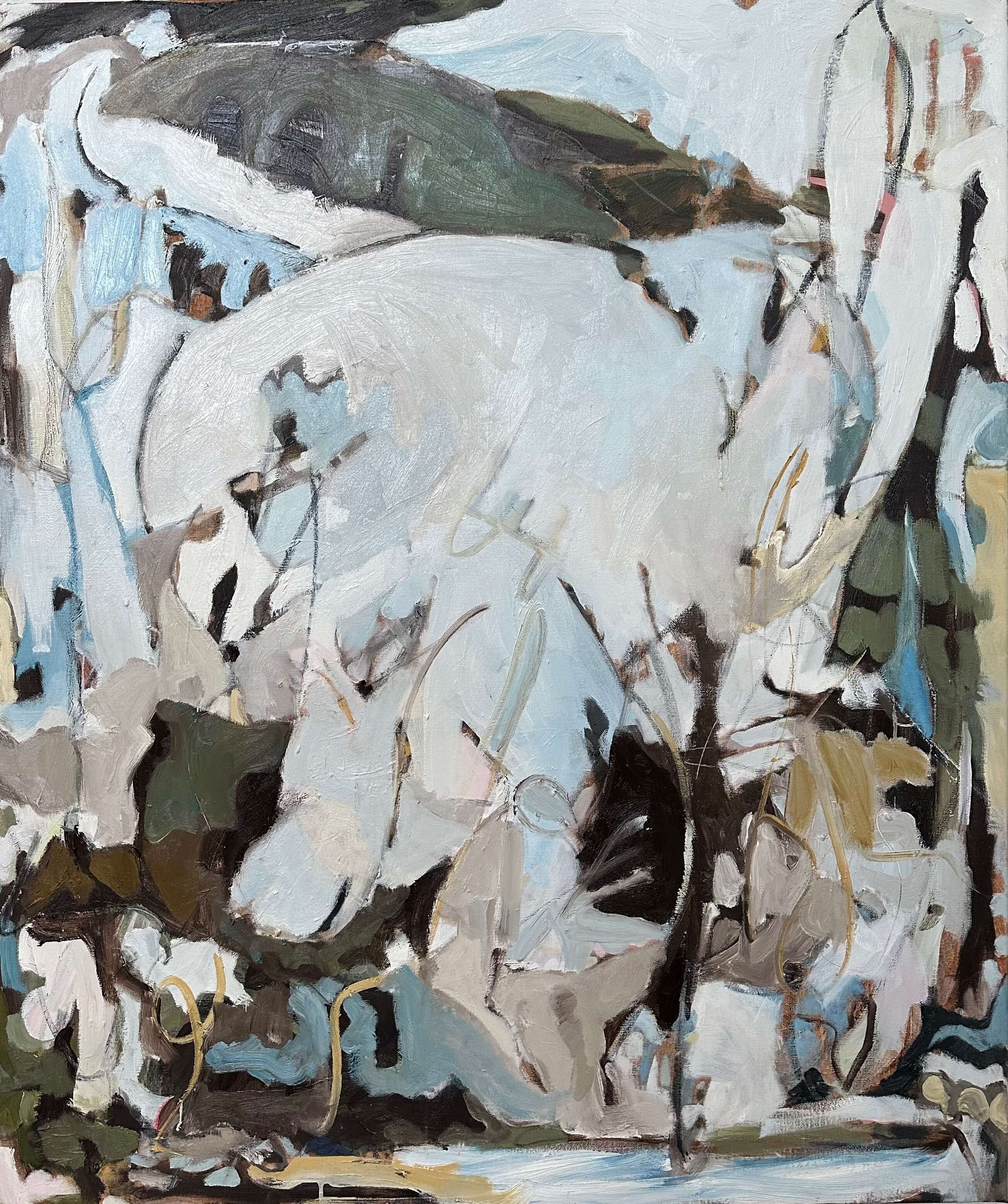 Forest Bathing II, 50 x 42 inches, oil on canvas, 2023