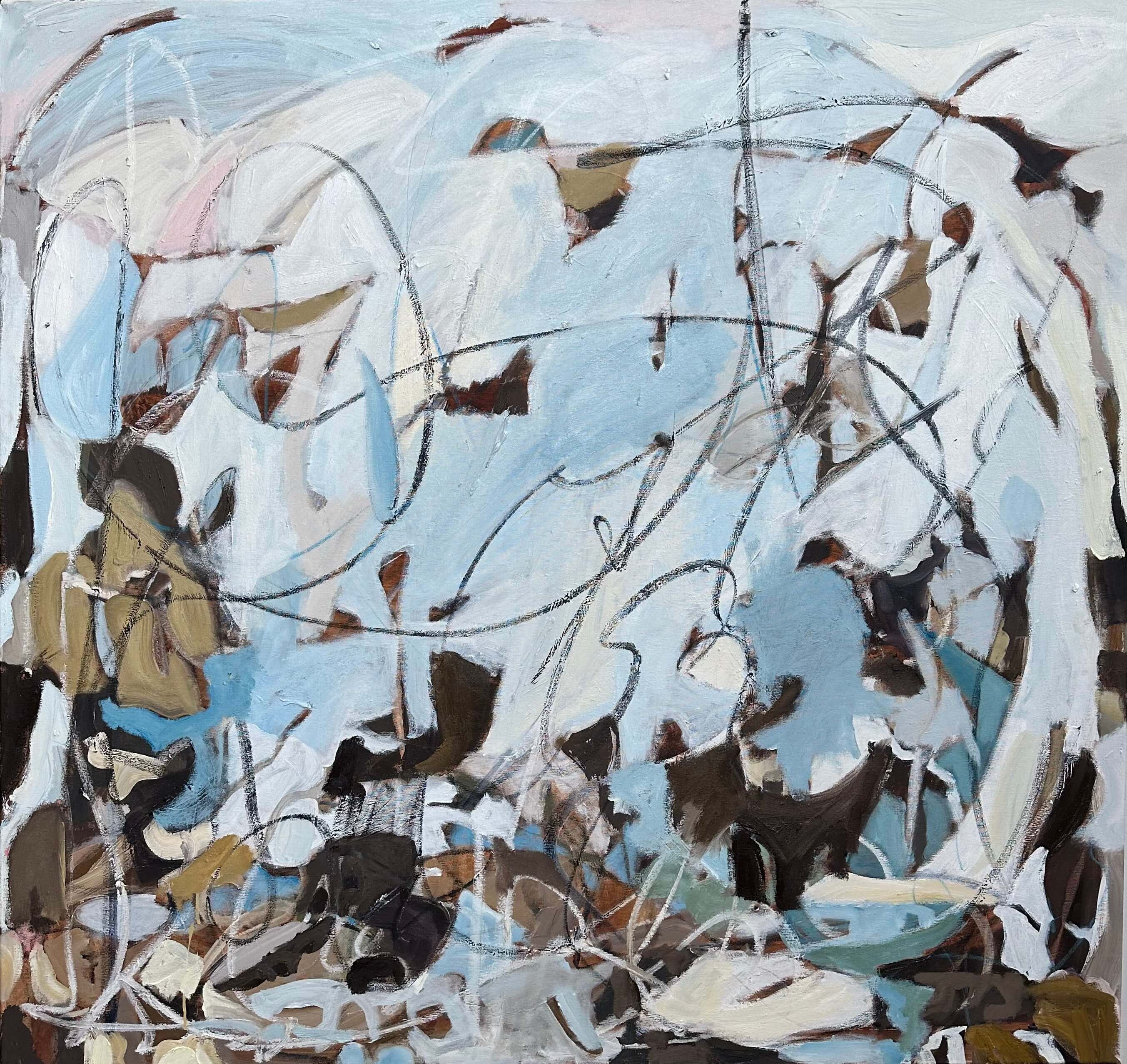 Spring Breeze, 52 x 52 inches, oil on canvas, 2023
