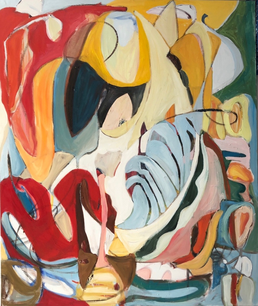 Sun Dance, 72 x 60 inches, oil on canvas, 2018