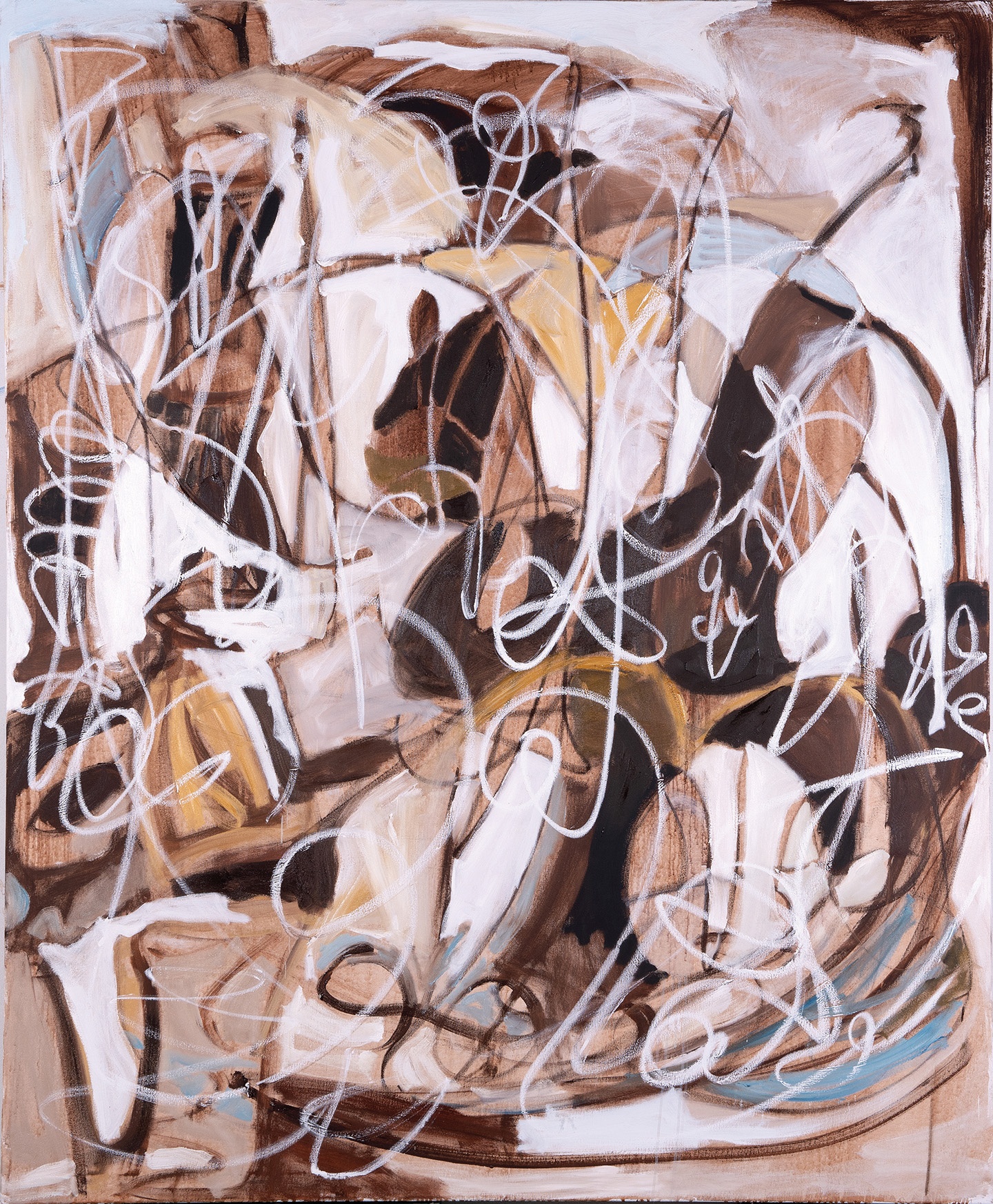 Chasing, 72 x 60 inches, oil on canvas, 2022